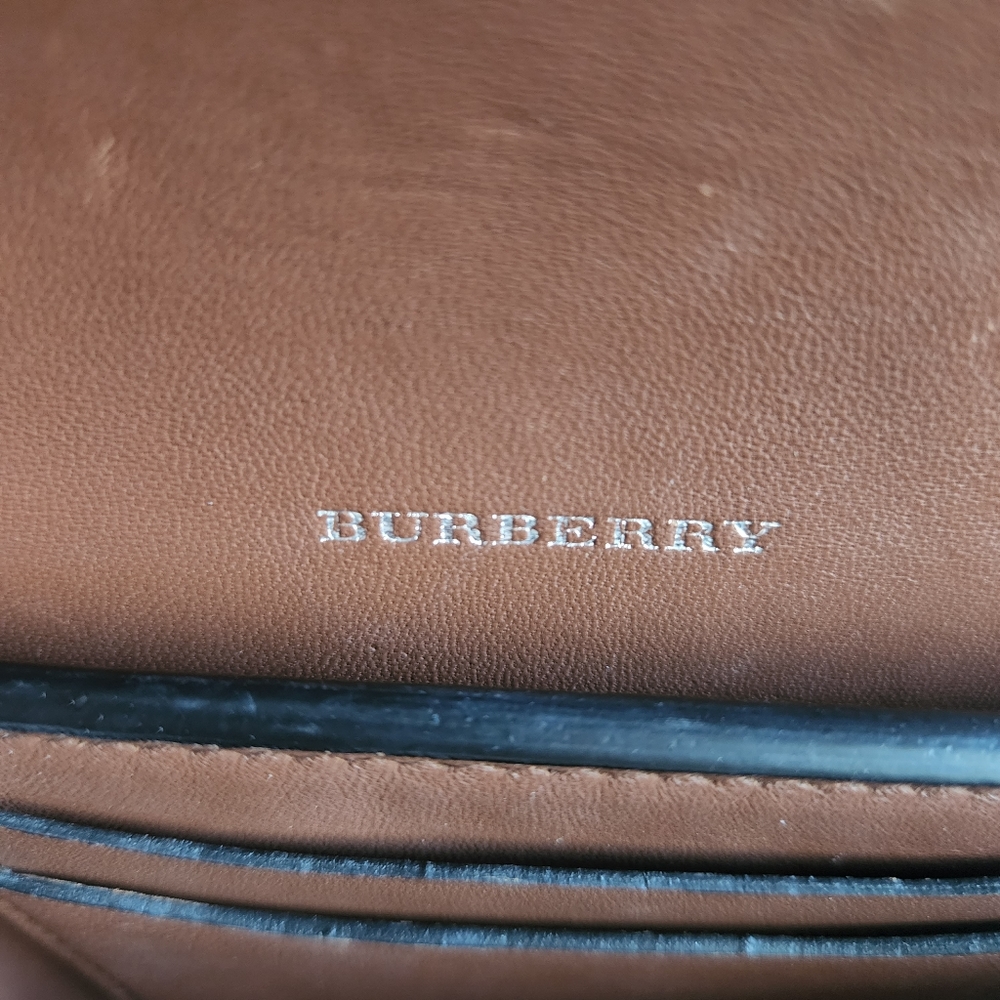 BURBERRY Goatskin Vintage Check Mini D-Ring Bag Black - Picture 13 of 16